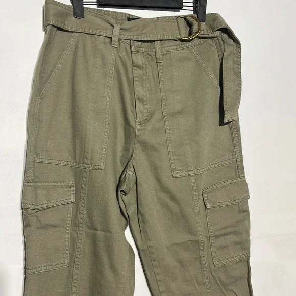 Banana Republic Utility High Rise Cargo Pants Surplus Green Size 10 - Picture 4 of 14